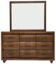 Michael Amini® Brooklyn Walk Burnt Umber Dresser and Mirror-1
