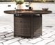 Signature Design by Ashley® Paradise Trail Medium Brown Round Fire Pit Table-4