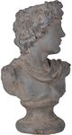A & B Home Aged Gray Greek God Statue-2