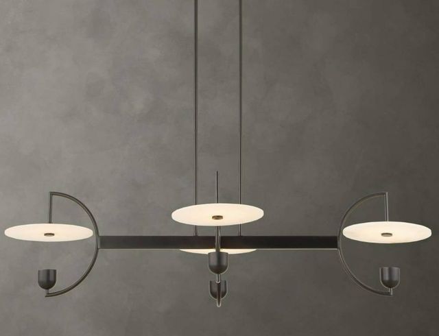 Uttermost® Kyoto Matte Black 4 Light Linear LED Chandelier-1