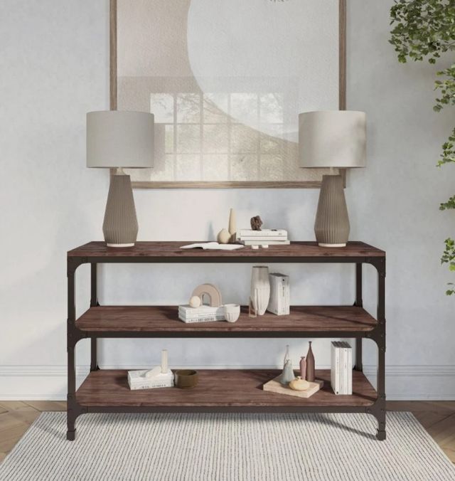 Jofran Inc. Urban Nature Brown Sofa Table-1