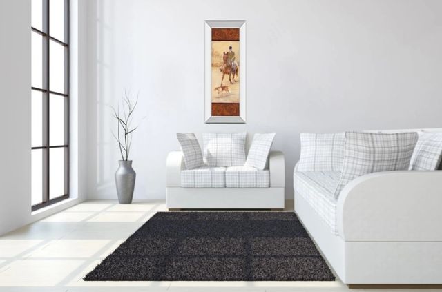 Classy Art On the Hunt II by Linda Wacaster Mirror Framed Wall Art-3