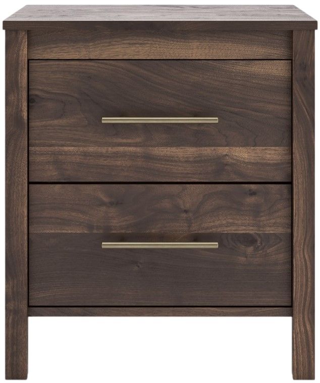 Signature Design by Ashley® Calverson Mocha 2-Drawer Nightstand-1
