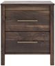 Signature Design by Ashley® Calverson Mocha 2-Drawer Nightstand-1