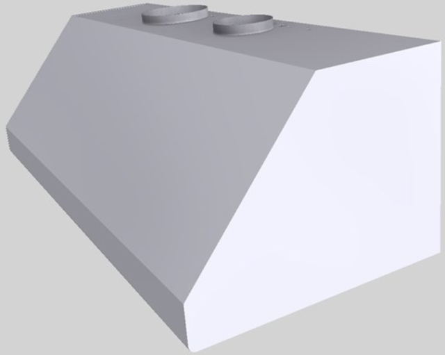 Vent-A-Hood® 54" White Wall Mounted Range Hood-2
