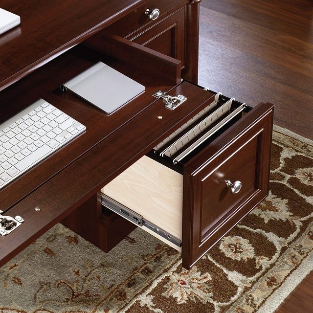 Sauder® Palladia® Select Cherry Executive Desk-2
