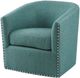 Olliix by Madison Park Teal Multi Tyler Swivel Chair-3