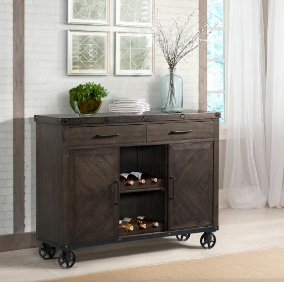 Elements International Colorado Black Wine Rack-1