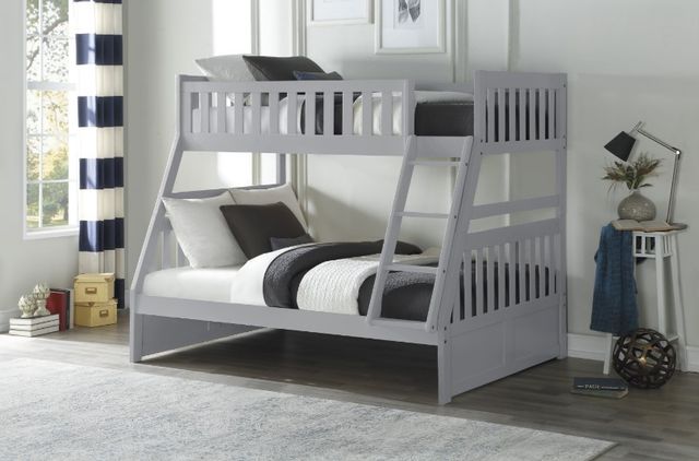 Homelegance® Orion Gray Twin/Full Bunk Bed-1