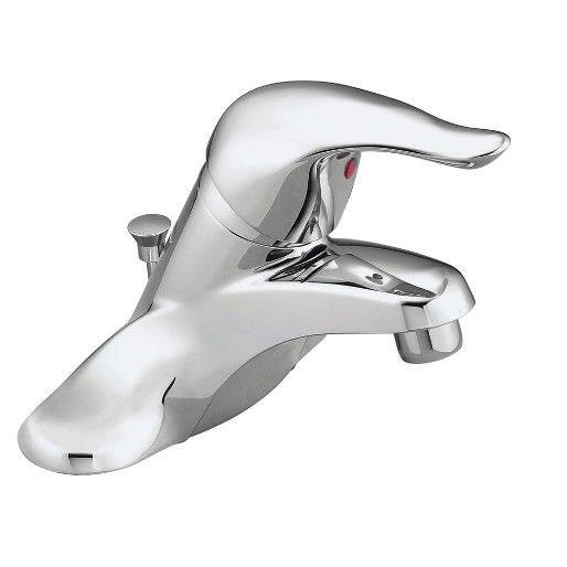 Moen® Chateau Chrome One-Handle Low Arc Bathroom Faucet-1