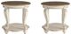 Signature Design by Ashley® Realyn 2-Piece Brown/White End Table Set-0