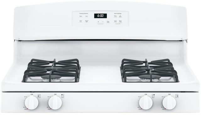 GE® 30" White Freestanding Gas Range-3
