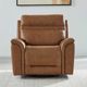 Liberty Furniture Cooper Camel Leather Triple Power Reclining Chair-2