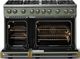 Viking® 5 Series 48" Eucalyptus Pro Style Gas (LP) Range with Brushed Brass Trim-1