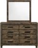 Coaster® Woodmont Rustic Golden Brown Dresser with Mirror -1