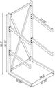 Coaster® Duarto Black 3-tier Sofa Display Rack-2