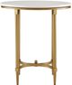 Olliix by Madison Park Signature White/Gold Bordeaux End Table-4