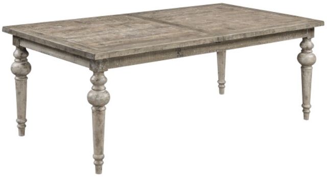 Emerald Home Interlude Sandstone Buff Table with Leaf-0