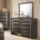 Furniture of America® Zosimo 4-Piece Gray Queen Bedroom Set-3