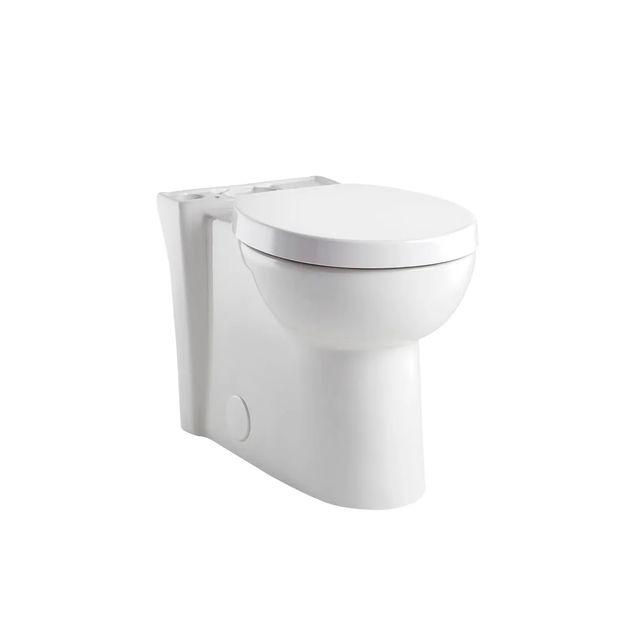 American Standard Studio® White Skirted Chair Height Round Front Bowl with Seat-0