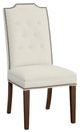 Fairfield® Customizable Entree Dining Empire Tall Tufted Back Dining Chair with Tobacco Legs-0