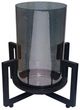 A & B Home Carina Black Candle Holder-0