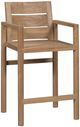 Vanguard® Furniture Customizable Horizon Teak Outdoor Barstool without Cushion-0