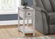 Monarch Specialties Inc. Grey Veneer 2-Tier Narrow End Table-2
