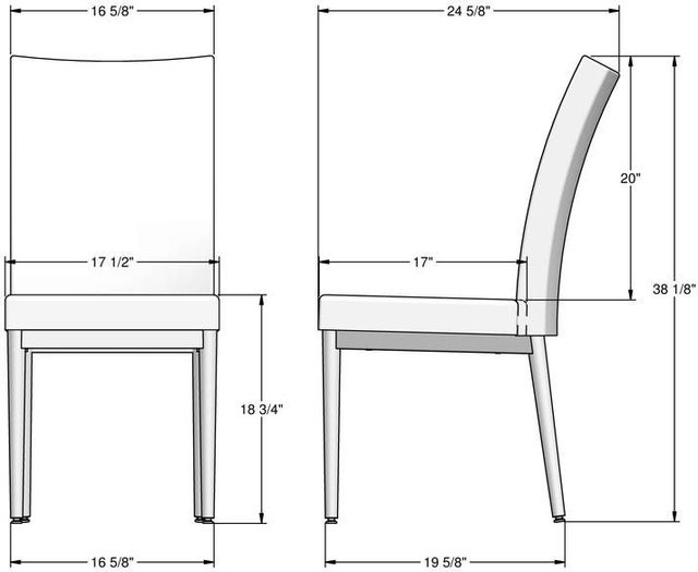 Amisco Customizable Marlon Dining Side Chair-1