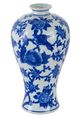 A & B Home Ren Blue/White Bird Vase-0