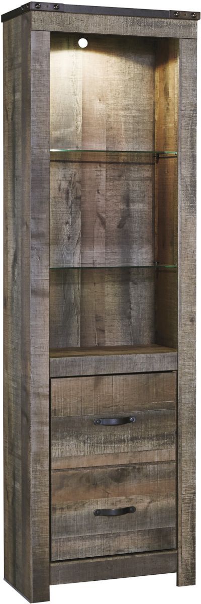 Signature Design by Ashley® Trinell 4-Piece Brown Entertainment Center with Electric Fireplace Insert-2