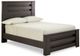 Signature Design by Ashley® Brinxton 6-Piece Charcoal Full Panel Bed with Mirrored Dresser, Chest and 2 Nightstands Set-1
