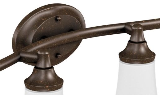 Moen® Eva™ Oil Rubbed Bronze Four Globe Bath Light-1