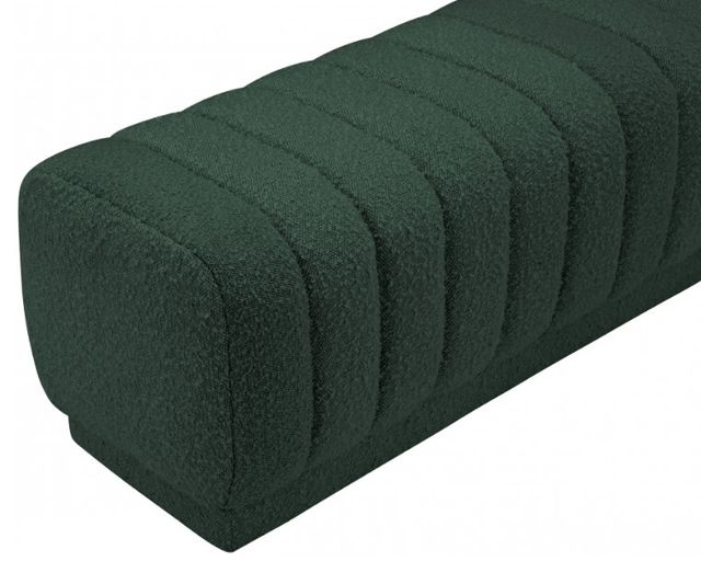 Meridian Furniture Heathrow Green Bench/Ottoman-3