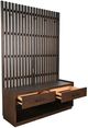 Sunny Designs™ Eliza Tobacco Leaf Hall Tree with Bench-5