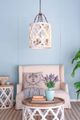 A & B Home White Wood Jolette 4-Light Chandelier-4