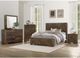 Mazin Furniture Jocelyn Rustic Brown Queen Panel Bed-2