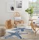 Nourison Home™ Aloha Blue Gray 5'x8' Style 2 Area Rug-1