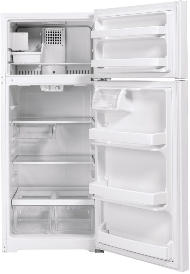 GE® 28" 17.5 Cu. Ft. White Top Freezer Refrigerator-2