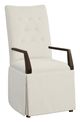 Fairfield® Customizable Entree Dining Concave Tall Back Arm Chair with Skirt-0