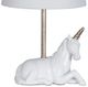 Lamps Per Se Antique Silver/Glossy White Table Lamp-2