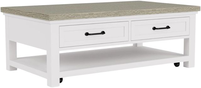 Riverside Furniture Cora Fog Large Cocktail Table with Cloud Base-0