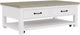 Riverside Furniture Cora Fog Large Cocktail Table with Cloud Base-0