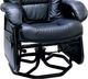 PEL International PEL 02 Series Black Manual Swivel Glider Recliner-1