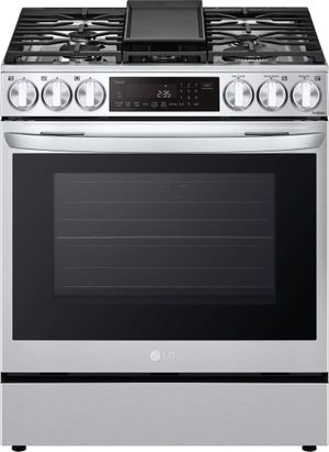 LG 30" PrintProof Stainless Steel Slide In Dual Fuel Range