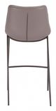 Zuo® Magnus Gray and Walnut Set of 2 Bar Chairs-4