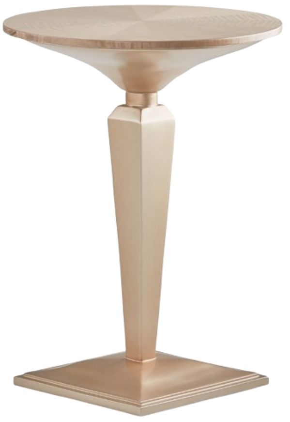Michael Amini® Malibu Crest Chardonnay Pedestal Tea Table-2