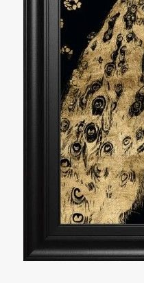 Classy Art Gilded Peacock Triptych III by Jennifer Goldberger Wall Art-1