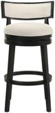 Armen Living Noely 3-Piece Black/White Barstool Set-2
