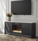 Signature Design by Ashley® Cadmori Black/White 63" TV Stand with Electric Fireplace-1